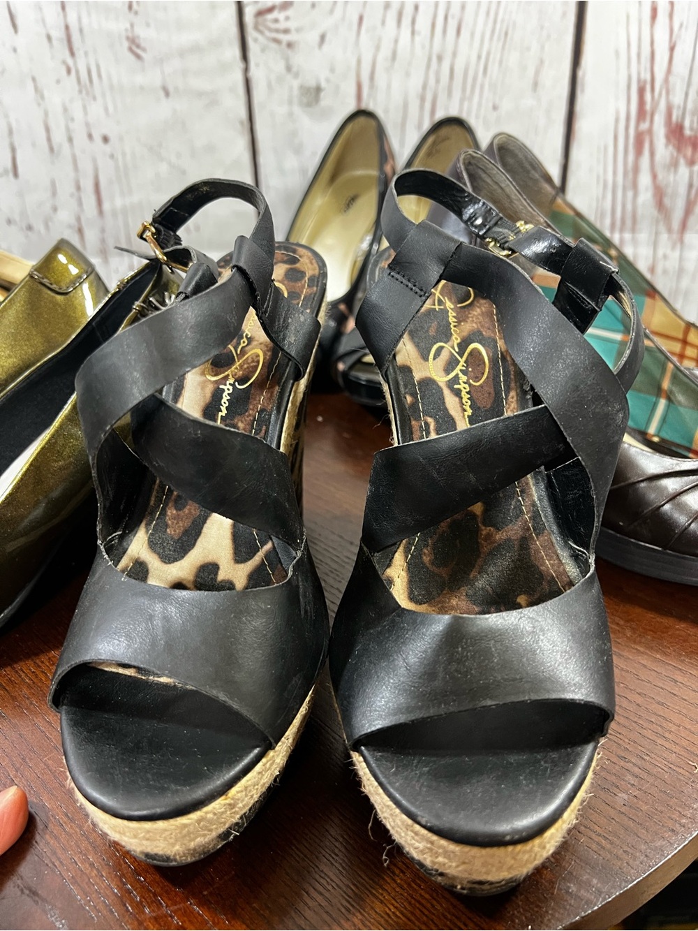 5 Pairs women’s shoes size 6 Liz Claiborne, Jessica Simpson, aerosoles etc As Is - Picture 8 of 16